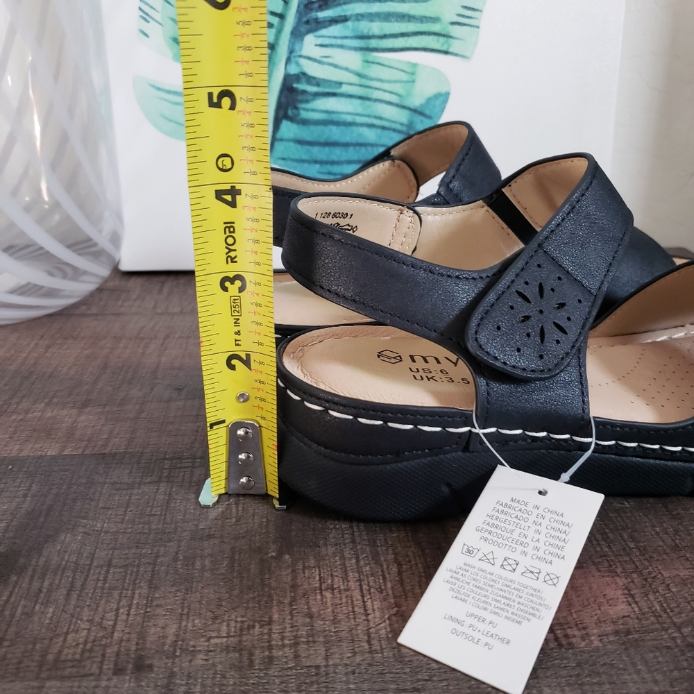 🆕️Mysoft Women's Summer Walking Sandals Soft Cushion Size 6 - Picture 6 of 8